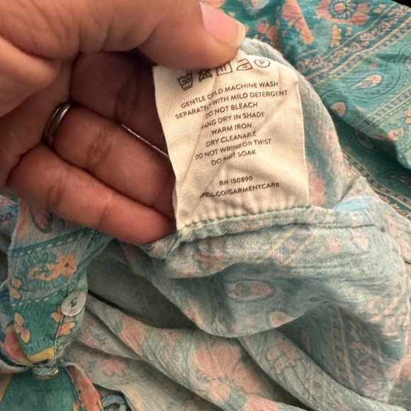 SPELL & THE GYPSY 
Farrah Blouse in Aqua (P) - Picture 5 of 6